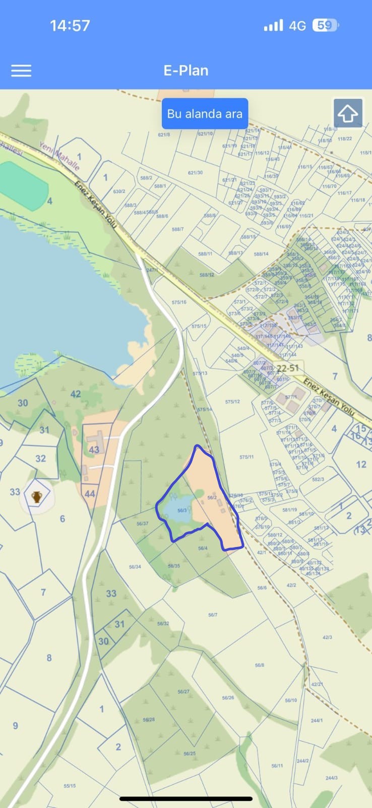 Edirne Enez'de Satılık 23.137 m² Müstesna Çiftlik Evi