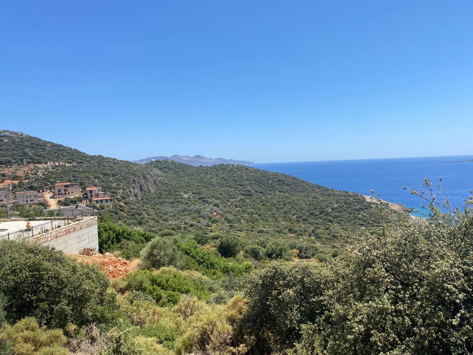 Kaş gökseki de deniz manzaralı yatırımlık parsel