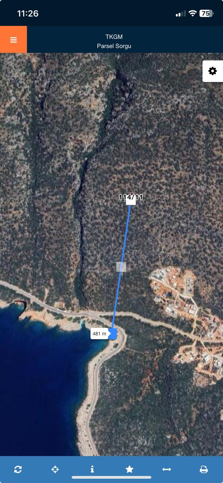 Kaş gökseki de deniz manzaralı yatırımlık parsel